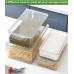 4pcs Stackable Acrylic Fridge Organizer Bins with Lids