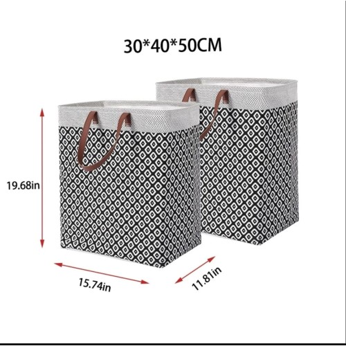Boho Fabric Laundry Basket – Foldable Waterproof Laundry Bin with Handles Boho Fabric Laundry Basket – Foldable Waterproof Laundry Bin with Handles
