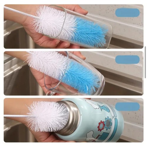 Long Bottle Brush Cleaner – 5 Pcs Set for Thermos, Wine & Sports Bottles Long Bottle Brush Cleaner – 5 Pcs Set for Thermos, Wine & Sports Bottles