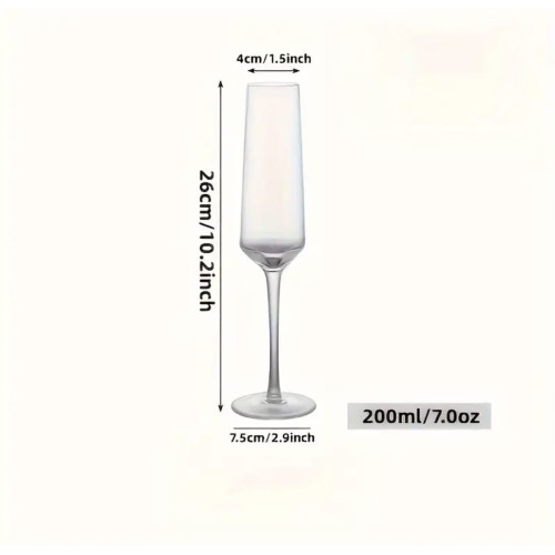 Luxury Crystal Champagne Glasses – 6pcs Elegant Gift Set Luxury Crystal Champagne Glasses – 6pcs Elegant Gift Set