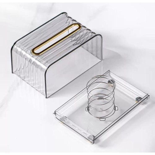 Luxury Clear Serviette Holder – Acrylic Napkin Organizer