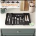 Expandable Cutlery Drawer Organizer – Black, BPA-Free