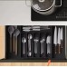 Expandable Cutlery Drawer Organizer – Black, BPA-Free