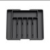 Expandable Cutlery Drawer Organizer – Black, BPA-Free
