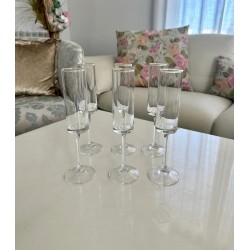 Elegant Crystal Champagne Flutes – Set of 6