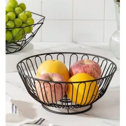 Round Metal Fruit Basket