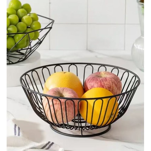 Round Metal Fruit Basket