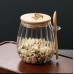 Glass Storage Jar with Bamboo Lid & Spoon – 500ml