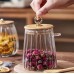 Glass Storage Jar with Bamboo Lid & Spoon – 500ml