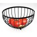 Heavy Fruit Basket with Bamboo Base – Black Heavy Fruit Basket with Bamboo Base – Black