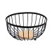 Heavy Fruit Basket with Bamboo Base – Black Heavy Fruit Basket with Bamboo Base – Black