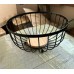 Heavy Fruit Basket with Bamboo Base – Black Heavy Fruit Basket with Bamboo Base – Black
