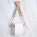 Bamboo Tissue Holder with Hemp Rope – Rustic Style