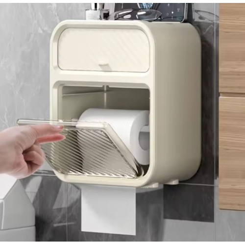 Wall-Mounted Tissue Box Holder – Space-Saving with Storage Wall-Mounted Tissue Box Holder – Space-Saving with Storage
