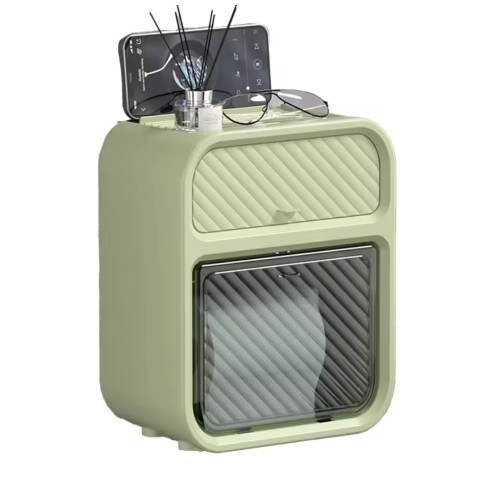Wall-Mounted Tissue Box Holder – Space-Saving with Storage Wall-Mounted Tissue Box Holder – Space-Saving with Storage