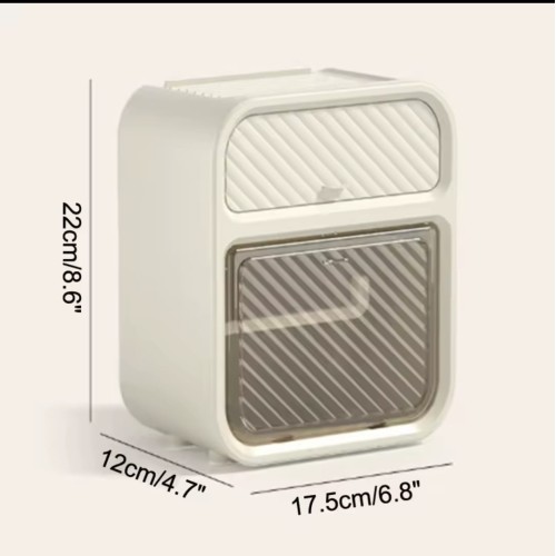 Wall-Mounted Tissue Box Holder – Space-Saving with Storage Wall-Mounted Tissue Box Holder – Space-Saving with Storage