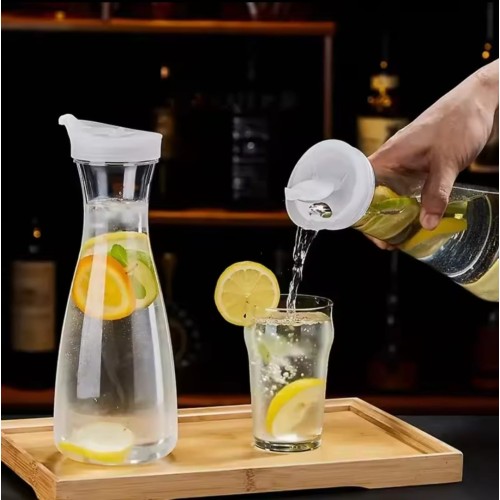 Clear Acrylic Juice Pitcher – 1000ml Drinkware