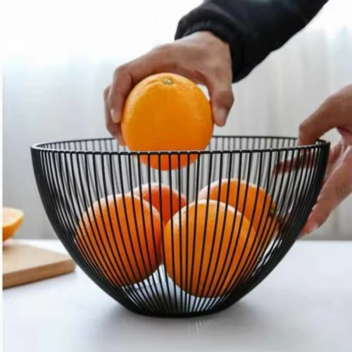 Large Fruit Basket / Egg Storage Rack – Black or White