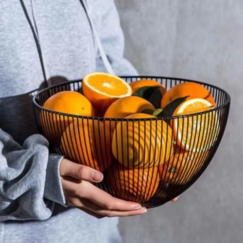 Large Fruit Basket / Egg Storage Rack – Black or White