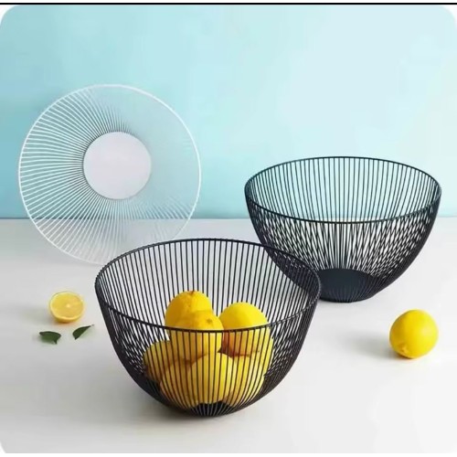 Large Fruit Basket / Egg Storage Rack – Black or White