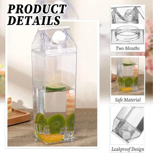 Multipurpose Acrylic Bottle for Beverages – 1L Space Saver Multipurpose Acrylic Bottle for Beverages – 1L Space Saver