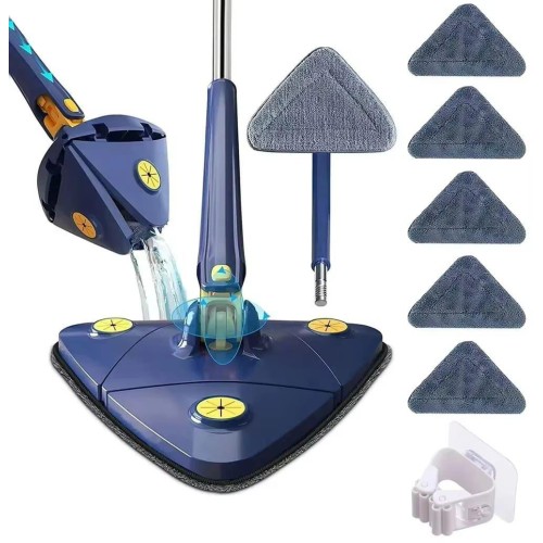 360° Rotatable Triangle Cleaning Mop – Extendable