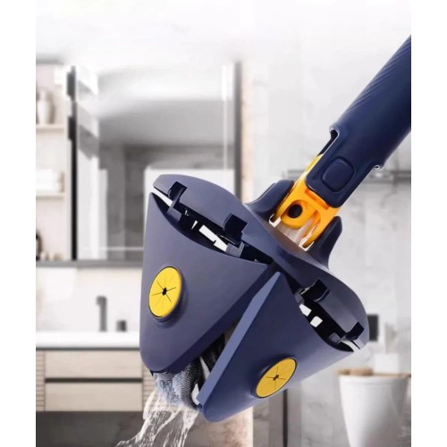 360° Rotatable Triangle Cleaning Mop – Extendable