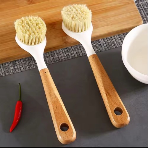 Bamboo Handle Cleaning Brush – Non-Scratch Hard Bristles Bamboo Handle Cleaning Brush – Non-Scratch Hard Bristles