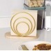 Metal Napkin Holder with Wooden Base – Elegant Design Metal Napkin Holder with Wooden Base – Elegant Design