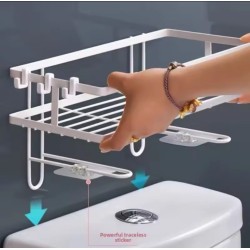 Over the Toilet Rack – Single Layer Bathroom Shelf