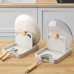 Pot Lid Rack and Spoon Holder – Dual Function Kitchen Counter Organizer Pot Lid Rack and Spoon Holder – Dual Function Kitchen Counter Organizer