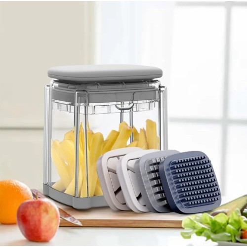 Press-Type Vegetable Cutter – Fries, Onion, Carrot Slicer Press-Type Vegetable Cutter – Fries, Onion, Carrot Slicer