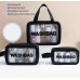 3pc Wash Bag Pouch Set – Wide Base Travel Organizer