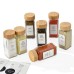 12PCS Glass Spice Jars with Bamboo Lid – 120ML Airtight Set 12PCS Glass Spice Jars with Bamboo Lid – 120ML Airtight Set