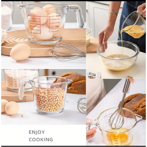 1000ml Glass Measuring Cup with Handle & Scale 1000ml Glass Measuring Cup with Handle & Scale