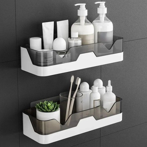 No-Drill Bathroom Shelf Organizer – Black Shower Rack No-Drill Bathroom Shelf Organizer – Black Shower Rack