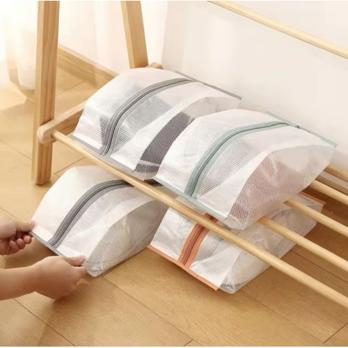 Dustproof Mesh Shoe Bag for Travel & Storage