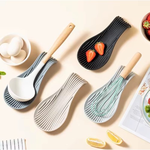 Flexible Spoon Rest – Heat Resistant Utensil Holder Flexible Spoon Rest – Heat Resistant Utensil Holder