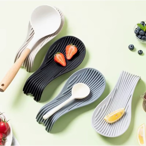 Flexible Spoon Rest – Heat Resistant Utensil Holder Flexible Spoon Rest – Heat Resistant Utensil Holder