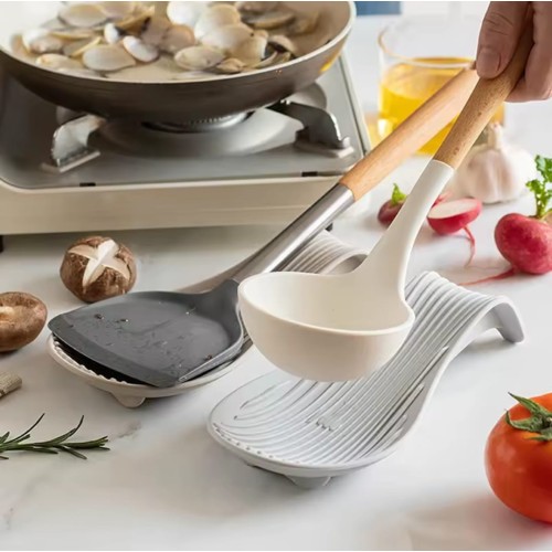 Flexible Spoon Rest – Heat Resistant Utensil Holder Flexible Spoon Rest – Heat Resistant Utensil Holder