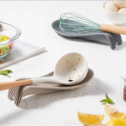 Flexible Spoon Rest – Heat Resistant Utensil Holder Flexible Spoon Rest – Heat Resistant Utensil Holder