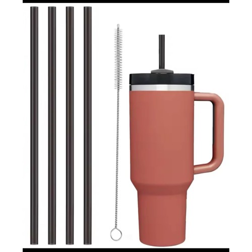 Reusable Stainless Steel Straws – 5 Pack with Brush Reusable Stainless Steel Straws – 5 Pack with Brush