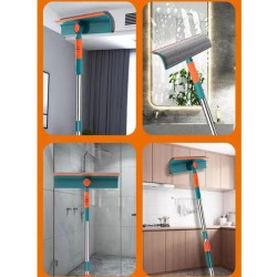 Telescopic Window Cleaner – 2 in 1 Mop & Squeegee