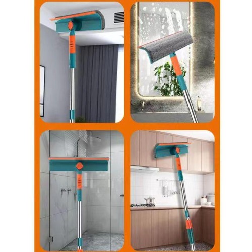 Telescopic Window Cleaner – 2 in 1 Mop & Squeegee