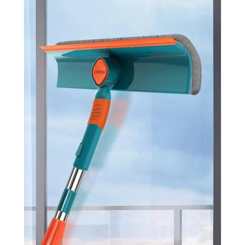 Telescopic Window Cleaner – 2 in 1 Mop & Squeegee