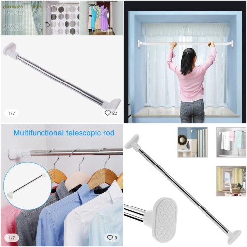 Adjustable Telescopic Rod – 110–200cm Shower/Clothing Use Adjustable Telescopic Rod – 110–200cm Shower/Clothing Use