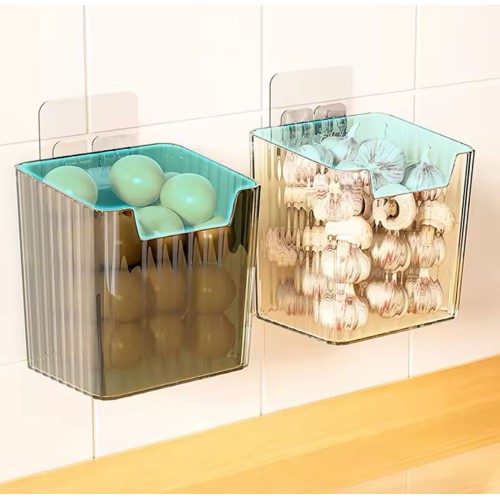 Multipurpose Wall-mounted Storage Box – Clear Plastic Organizer
