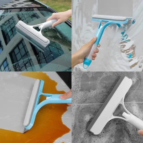 3-in-1 Car Glass Wiper Cleaner with Spray Bottle – Mirror & Window Squeegee 3-in-1 Car Glass Wiper Cleaner with Spray Bottle – Mirror & Window Squeegee