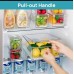 7pcs BPA-Free Stackable Acrylic Fridge Organizer With Lid
