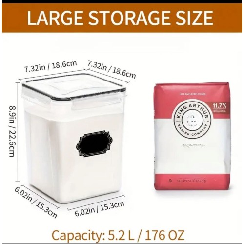 4Pcs BPA-Free Airtight Food Storage Containers